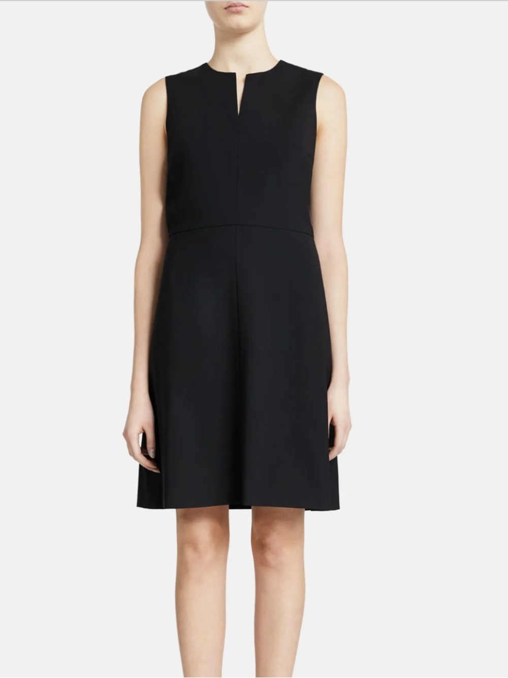Theory Wool Black Shift Dress